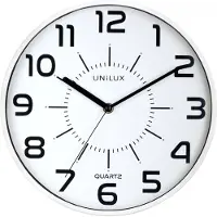 Unilux Leise Weiße Wanduhr Mit Batterie 285 Cm