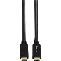 Hama Full-Featured, 1 m, USB C, USB C, USB 3.2 Gen 2 (3.1 Gen 2), 10 Gbit/s, Schwarz