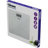 Tristar Haushaltsgeräte Tristar WG-2419 Personenwaage, Elektronische Personenwaage, 150 kg, 100 g, Transparent, Weiß, kg, lb, ST, Quadratisch