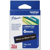Brother TZE315, Weiss auf Schwarz, TZe, Grau, Wärmeübertragung, China, 5 Jahr(e)