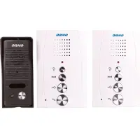 ORNO ELUVIO INTERCOM OR-DOM-RE-920/W Familiensprechanlage, automatische Torsteuerung, Gegensprechfunktion, ultraflach, weiß/grau