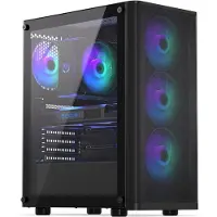 Endorfy Ventum 200 ARGB, Full Tower, PC, Schwarz, ATX, micro ATX, Mini-ITX, Glas, Metall, Gaming
