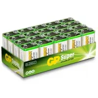 GP Super Alkaline battery 6LF22 / 9V 20-pack (151380)