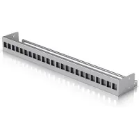 Ubiquiti UACC-Rack-Panel-Patch-Blank-24, Grundpfeilerplatte, Polycarbonat (PC), SPCC, Grau, 1 Stück(e), 650 g