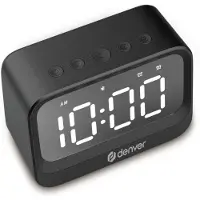 Denver EC-53B, Digitaler Wecker, Rechteck, Schwarz, Drinnen, Erwachsener, LCD