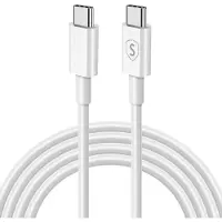 Sign Schnellladekabel USB-C auf USB-C 60 W, 3 A, PD, 3 m - Weiß