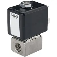 Burkert Magnetventil NC 20x20 mm SFB Edelstahl FKM 0-5.5bar/80psi 24VDC 7011 20075433