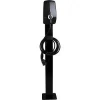 EVBox Wallbox Standfuß für Elvi – Metall-Montagepfosten 2 Ladestationen, wetterfest & pulverbeschichtet, 149 cm Höhe, schwarz