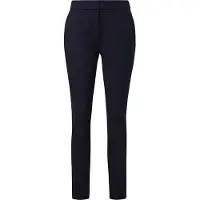 Comma Anzughose , Damen, Gr. 34, N-Gr, blau (navy), Stoff, Obermaterial: 48% Polyamid, 42% Viskose, 10% Elasthan, unifarben, slim fit knöchelfrei, Hosen Anzughose, mit Viskose und Slim fit