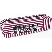 FANDY Stifteetui Doggy 1 Design aus Stoff mit Reißverschluss, 21x6x6 cm, für Schulsachen