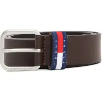 Tommy Hilfiger Ledergürtel "TJM RYAN 3.5 cm breit" mit Logo auf Gürtelschlaufe