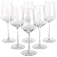 Altom Design Set aus Rubin-Weißweingläsern 6 Stück 370ml