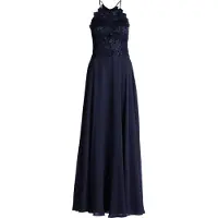 Vera Mont Abendkleid "Abendkleid rückenfrei", Damen, Gr. 36, EURO, blau (night sky), 100% Polyester PES., Kleider Abendkleid