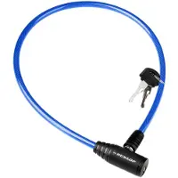 Dunlop , Fahrradschloss Spirale 90cm Kabel Schloss Sicherheit mit Schlüssel, Blau
