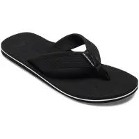 Quiksilver Sandale "Molokai Layback", Herren, Gr. 6(39), schwarz-weiß (schwarz, weiß, schwarz), Obermaterial: Synthetikmaterial / Außensohle: Moosgummi., Schuhe Sandale