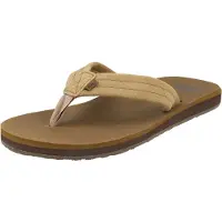 Quiksilver Sandale "Carver Suede Core", Herren, Gr. 8(41), beige (tan 1), Obermaterial: Leder / Außensohle: Synthetischer Gummi., Schuhe Sandale
