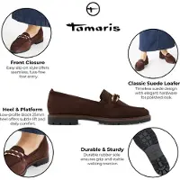 Tamaris Slipper Loafer, Schlupfschuh, Halbschuh mit modischer Zierkette