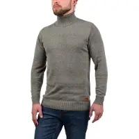 Blend Rollkragenpullover "Rollkragenpullover BHLatif", Herren, Gr. XL, grau (zink mix), Obermaterial: 50% Baumwolle CO. 50% Polyacryl PAN., Pullover Rollkragenpullover