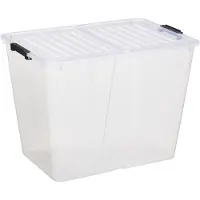 PLAST TEAM Aufbewahrungsbox HOME BOX FLEX 65 Liter transparent