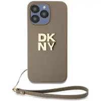 DKNY Pu Leather Stack Logo Wrist Strap Iphone 14 Pro Max Handyhülle