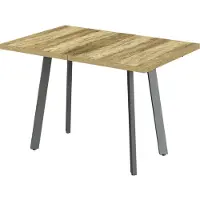 Vicco Esstisch Tisko Eiche rustikal/Grau 120-160 x 80 cm mit erweitbarer Tischplatte, Model 57492