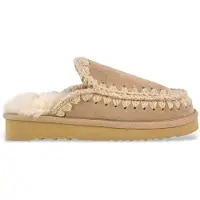 Mou für Damen. MU.FW101125A Braune Eskimo-Lederclogs (38), Wohnung, Keine, Lässig