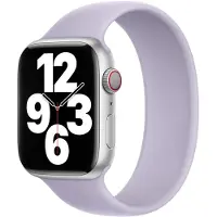 Apple Silikon Solo Loop für das Watch | 44/45/46/49 mm - Größe 5 - Purple Fog
