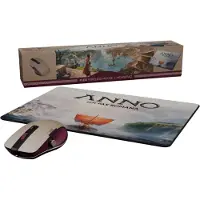 Lexip FLEX MOUSE kabellose Maus mit 3D-Joystick und Mauspad – Anno 117 Edition: Pax Romana, rechts, Mehrfarbig