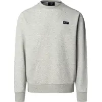 Hackett London für Herren. HM5800089 Sweatshirt mit Rundhalsausschnitt und grauem Logo (XXL), Lässig, Baumwolle