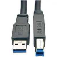 Tripp Lite U328-025, 8 m, USB A, USB B, USB 3.2 Gen 1 (3.1 Gen 1), Männlich/Männlich, Schwarz