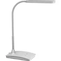 MAUL Tischleuchte MAULpearly LED 3.000 - 6.500 K dimmbar Standfuß silber