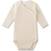 Sanetta - Kid's Wrapover Body 1/1 Wool - Merinounterwäsche Gr 56/62 beige