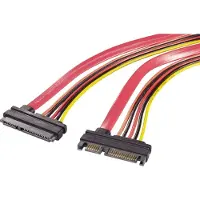 Renkforce Festplatten, Strom Verlängerungskabel [1x SATA-Kombi-Stecker 7+15pol. - 1x SATA-Kombi-Buchse 7+15pol.] 0.20 m