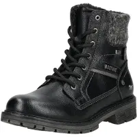 Mustang Shoes Schnürstiefelette "Shoes Stiefelette Lederimitat/Textil"