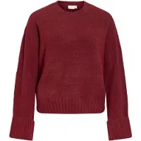 Vila Viluna Rundhals Strickpullover