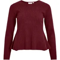 Vila Vimable Peplum Strickpullover