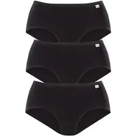 Speidel Taillenslip "Britta", Damen, Gr. 42, schwarz, Obermaterial: 95% Baumwolle, 5% Elasthan (LYCRA), unifarben, bequem, Unterhosen Taillenslip, bequem, elastisch, basic, Baumwollmix