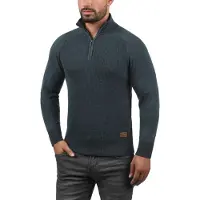 Blend Troyer "Troyer BHGrandolf", Herren, Gr. S, blau (navy), Obermaterial: 100% Baumwolle CO., Pullover Troyer