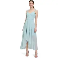Vera Mont Abendkleid "Abendkleid mit Volant", Damen, Gr. 42, EURO, grün (summer mint), Obermaterial: 100% Polyester PES., Kleider Abendkleid