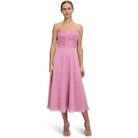 Vera Mont Abendkleid "Abendkleid mit Cut-Outs", Damen, Gr. 44, EURO, rosa (perfect rose), Obermaterial: 100% Polyester PES., Kleider Abendkleid