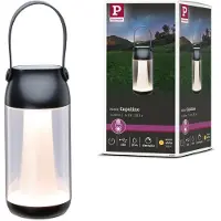 Paulmann LED Außen-Tischleuchte "Akkuleuchte Cupulino IP44 3000K Transparent, Anthrazit", transparent (transparent, anthrazit), H:18,4cm Ø:8,3cm, Leuchten, LED Außen-Tischleuchte, dimmbar
