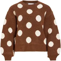 Vila Viluna Rundhals Strickpullover