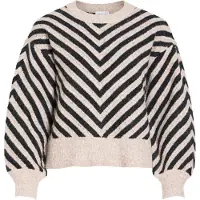 Vila Viluna Rundhals Strickpullover