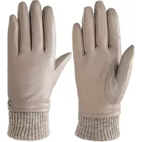 PEARLWOOD Lederhandschuhe "ARMA", Damen, Gr. 7, beige (taupe), Schafsleder, Handschuhe Lederhandschuhe, mit Wollanteil, weiches Innenfutter aus Fleece, Topseller