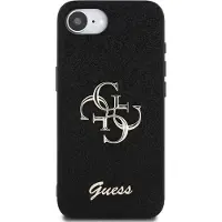 GUESS Pu Fixed Glitter 4g Metal Logo Iphone 16e Handyhülle