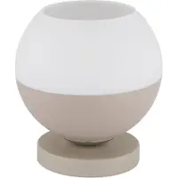 Globo Tischlampe Ragusa sandbraun