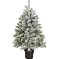 Black Box Trees Nagoya Künstlicher Weihnachtsbaum im Topf - H90 x Ø55 cm - Grün