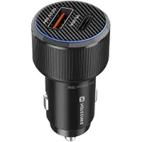 Swissten , Auto Ladegerät 38W USB-C PD + USB 3.0 Fast Charge, Schwarz