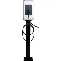 KEBA Wallbox Doppel Standfuß für P30 – Metall-Montagepfosten, wetterfest und pulverbeschichtet, 149 cm Höhe, schwarz