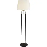 Searchlight Stehlampe Jazz 161 cm schwarz mit creme